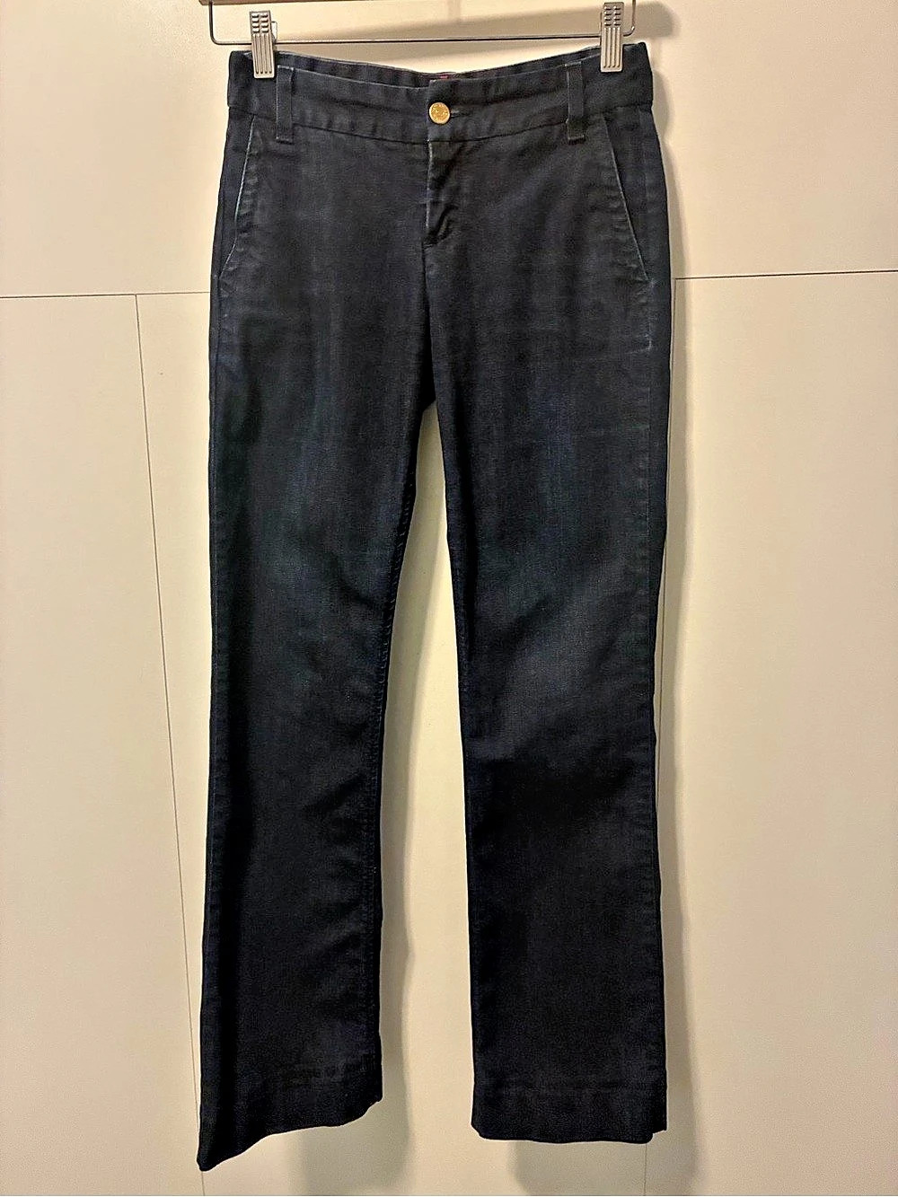 Kate Spade play hooky Straight Leg Dark Wash Jeans Size 25